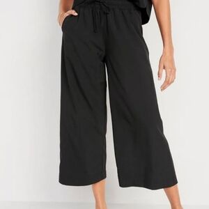 Old Navy Wide Leg Linen Elastic Waist Pants
